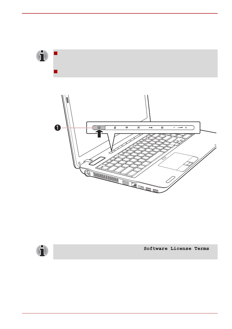 Turning on the power, Starting up for the first time | Toshiba Satellite P755 User Manual | Page 27 / 214