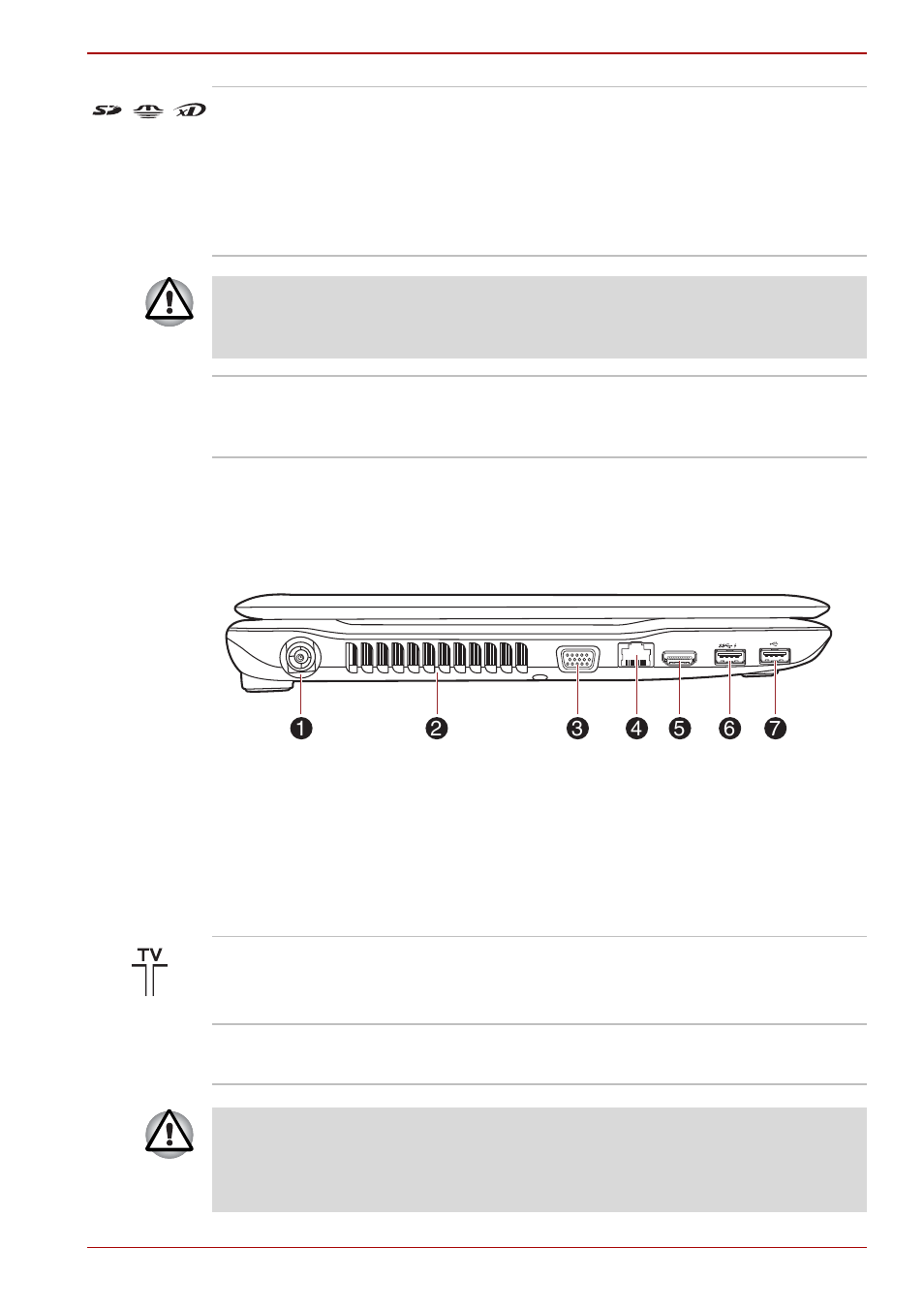 Left side, Left side -2 | Toshiba Satellite P755 User Manual | Page 38 / 214