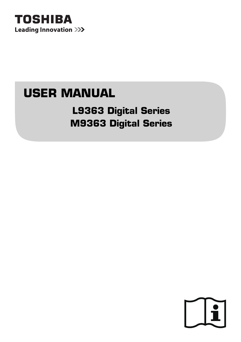 Toshiba M9363 User Manual | 106 pages