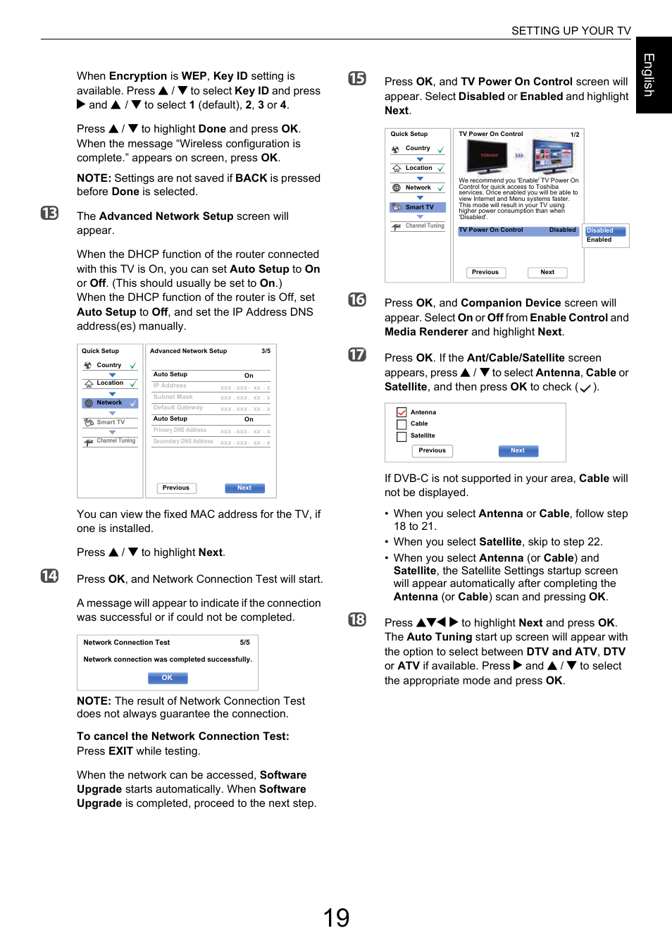 Engl ish, Bbc c | Toshiba M9363 User Manual | Page 19 / 106