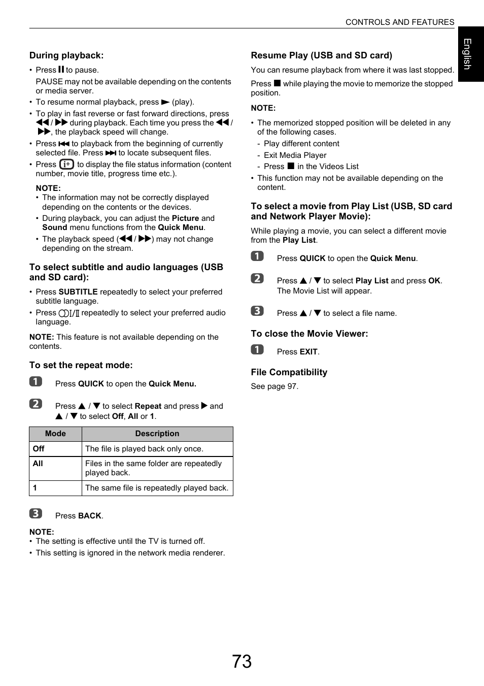 Toshiba M9363 User Manual | Page 73 / 106