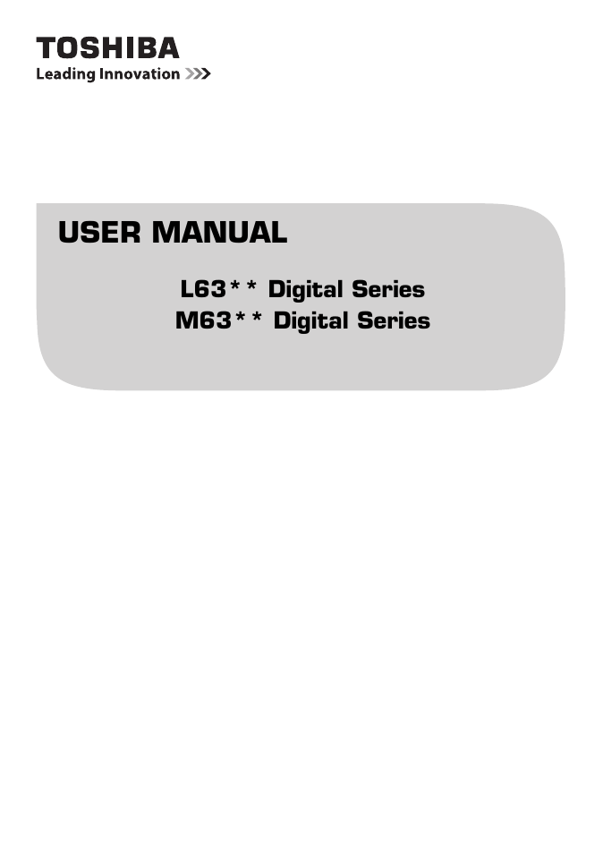 Toshiba M6363 User Manual | 94 pages