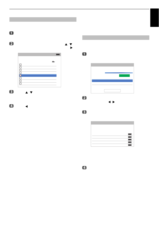 Sorting positions, Dtv manual tuning, Manual tuning | Engl ish | Toshiba M6363 User Manual | Page 25 / 94