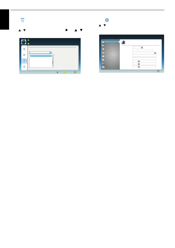 En g lis h, Dialer, Settings | Controls and features | Toshiba M6363 User Manual | Page 58 / 94