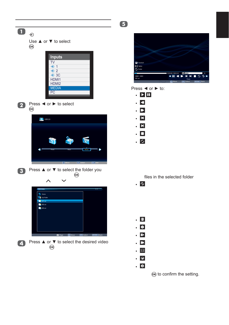 Play video files | Toshiba L2433 User Manual | Page 39 / 59