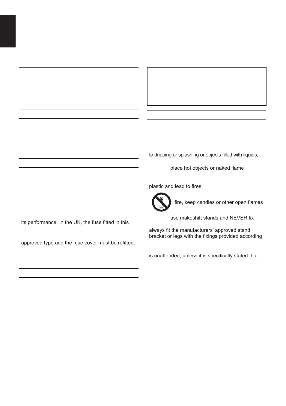 Safety precautions, Air circulation, Heat damage | Mains supply, Do not | Toshiba L2433 User Manual | Page 4 / 59