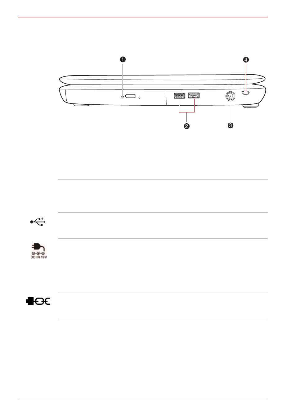 Right side, Right side -4 | Toshiba Satellite Pro L550 User Manual | Page 42 / 204