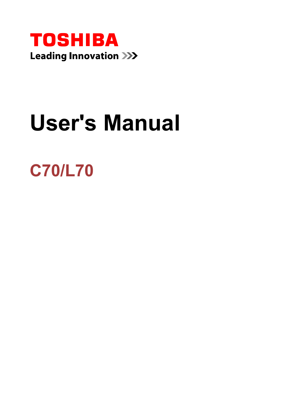 Toshiba Satellite L70T-A User Manual | 137 pages
