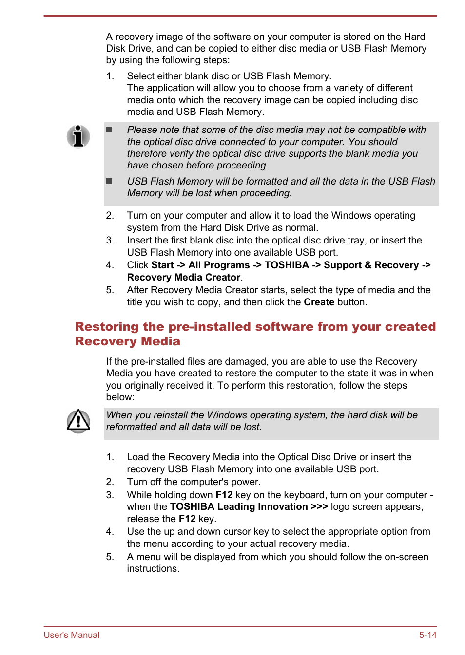 Toshiba Satellite L70T-A User Manual | Page 100 / 137