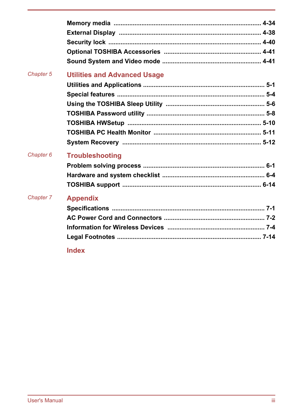 Toshiba Satellite L70T-A User Manual | Page 3 / 137