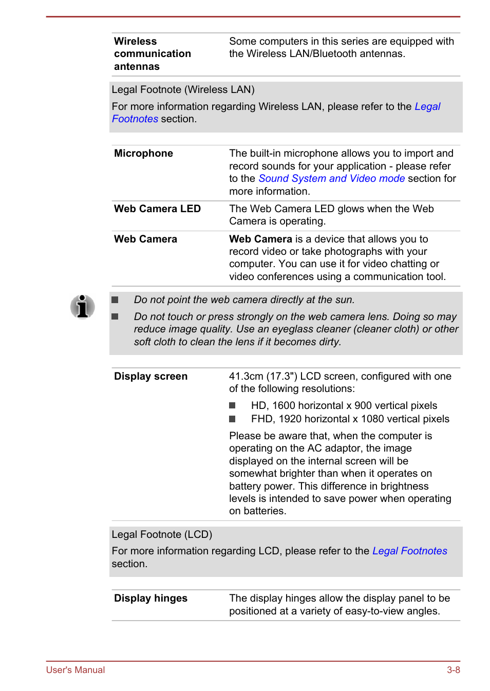 Toshiba Satellite L70T-A User Manual | Page 36 / 137