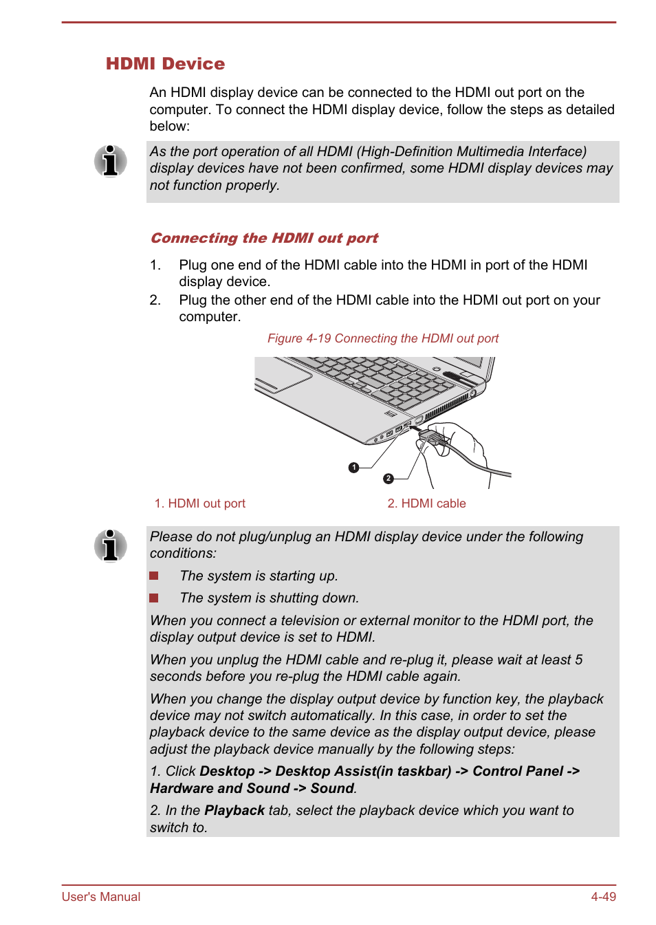 Hdmi device | Toshiba Qosmio X875 User Manual | Page 108 / 158