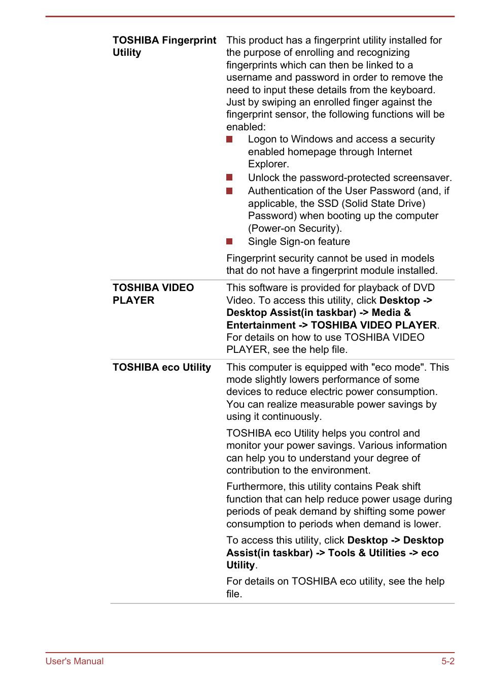 Toshiba Qosmio X875 User Manual | Page 116 / 158