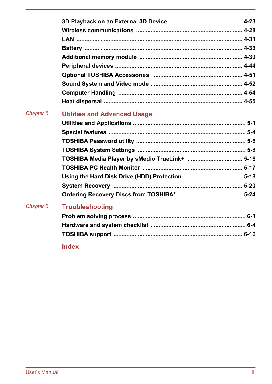 Toshiba Qosmio X875 User Manual | Page 3 / 158
