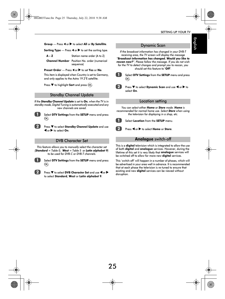 Toshiba TV743 User Manual | Page 25 / 84