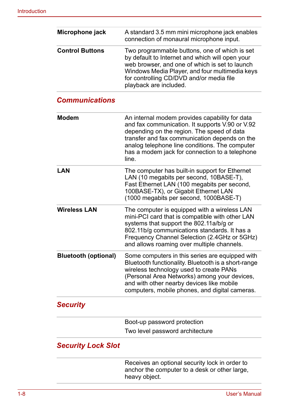 Toshiba Satellite Pro P100 (PSPAE) User Manual | Page 30 / 172