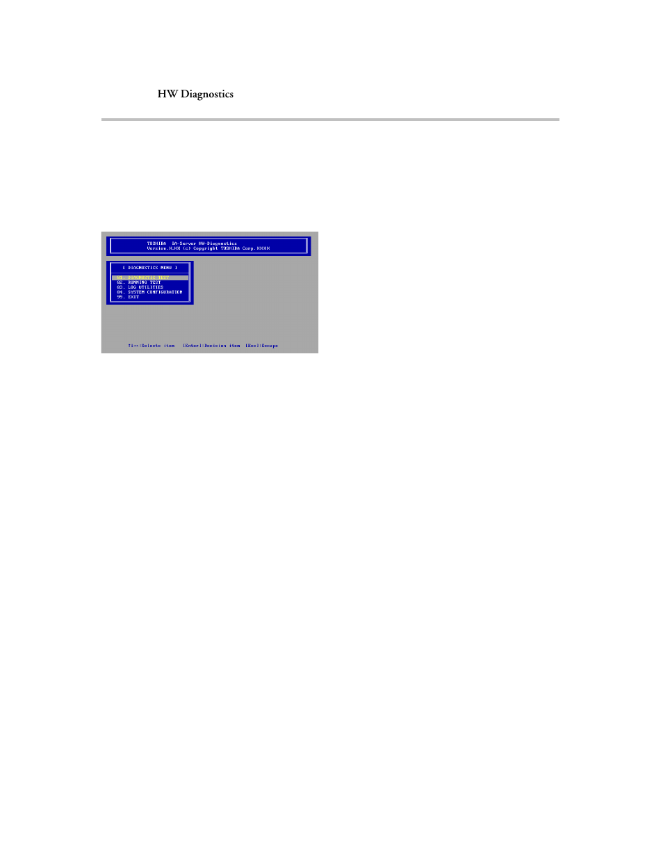 Items of hw diagnostics | Toshiba Magnia 510D User Manual | Page 57 / 75