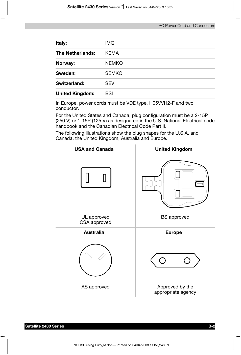 Toshiba Satellite 2430-301 User Manual | Page 150 / 222