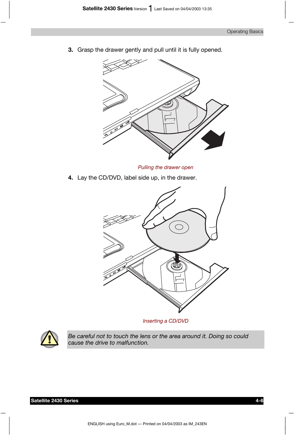 Toshiba Satellite 2430-301 User Manual | Page 73 / 222