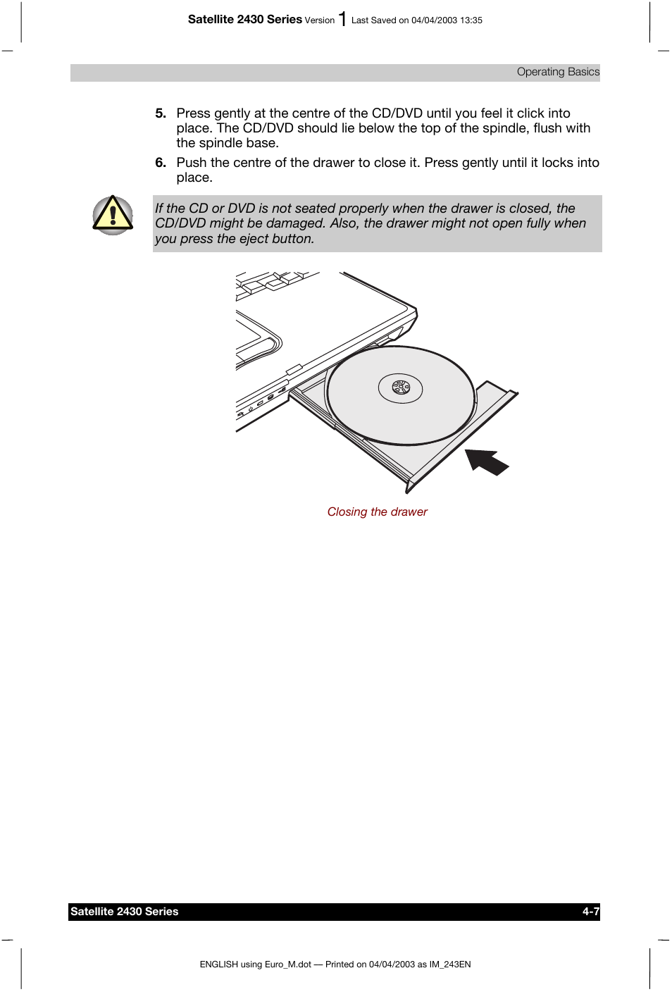 Toshiba Satellite 2430-301 User Manual | Page 74 / 222