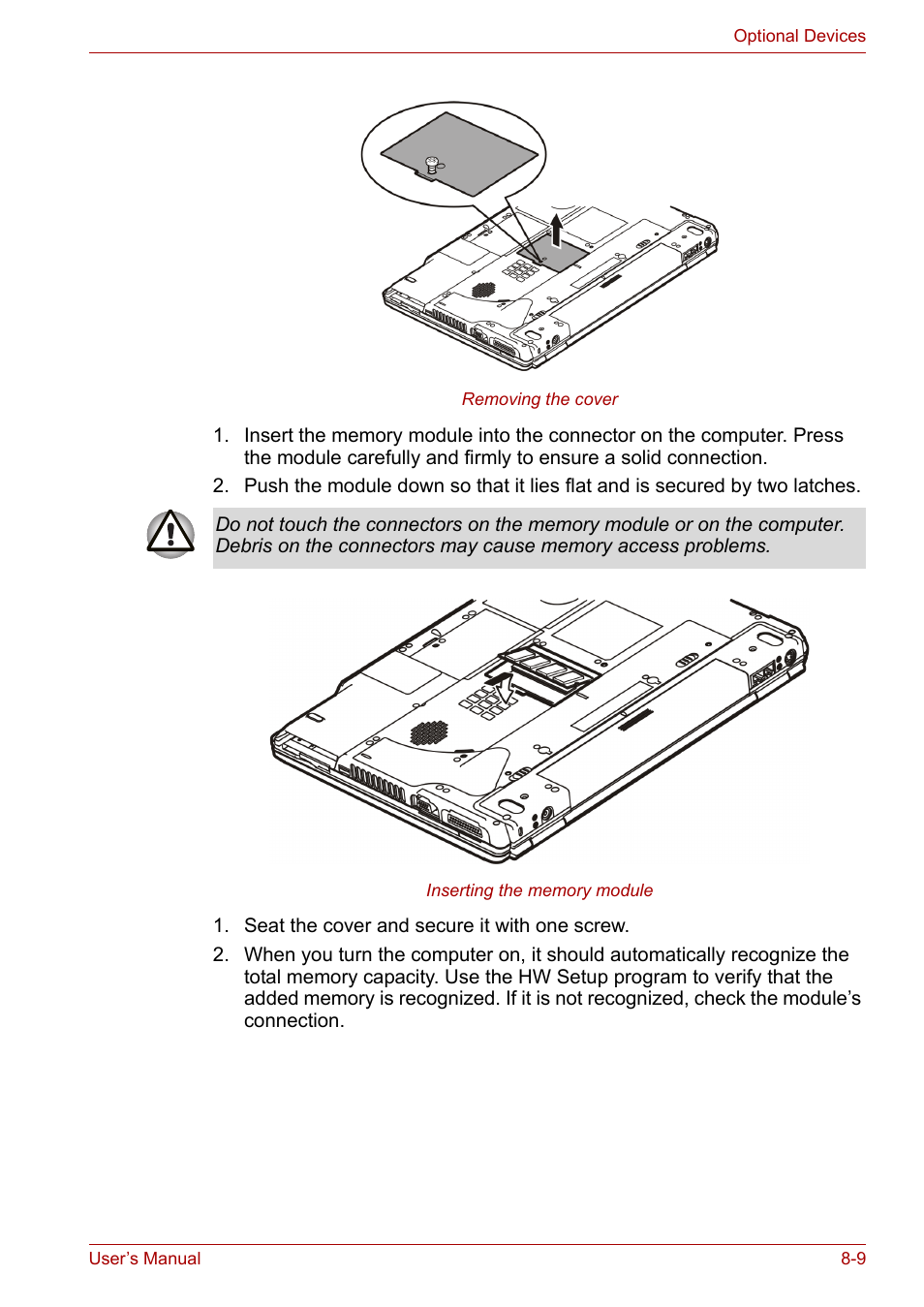 Toshiba Satellite M40 (PSM42) User Manual | Page 133 / 191