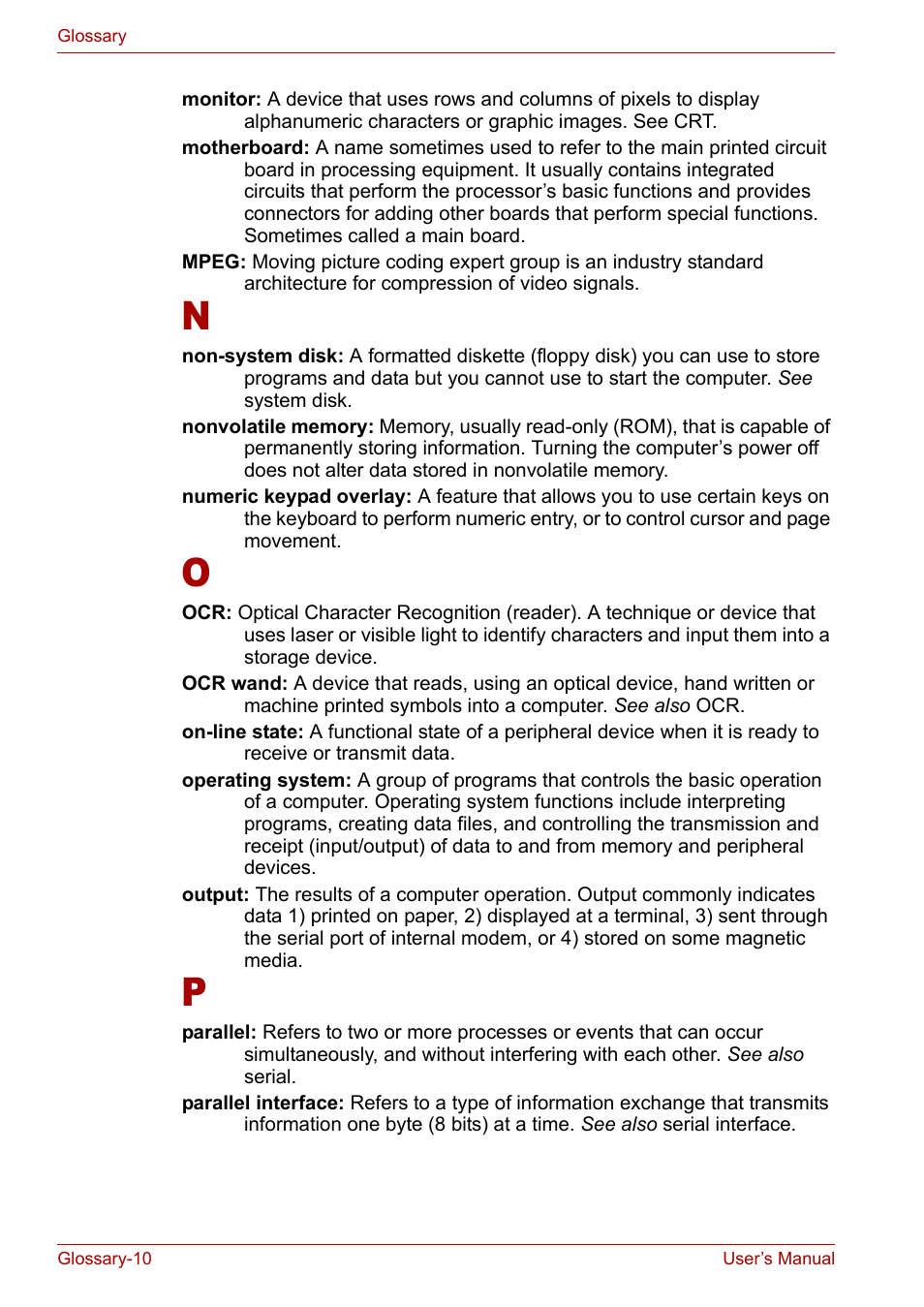 Toshiba Satellite M40 (PSM42) User Manual | Page 185 / 191