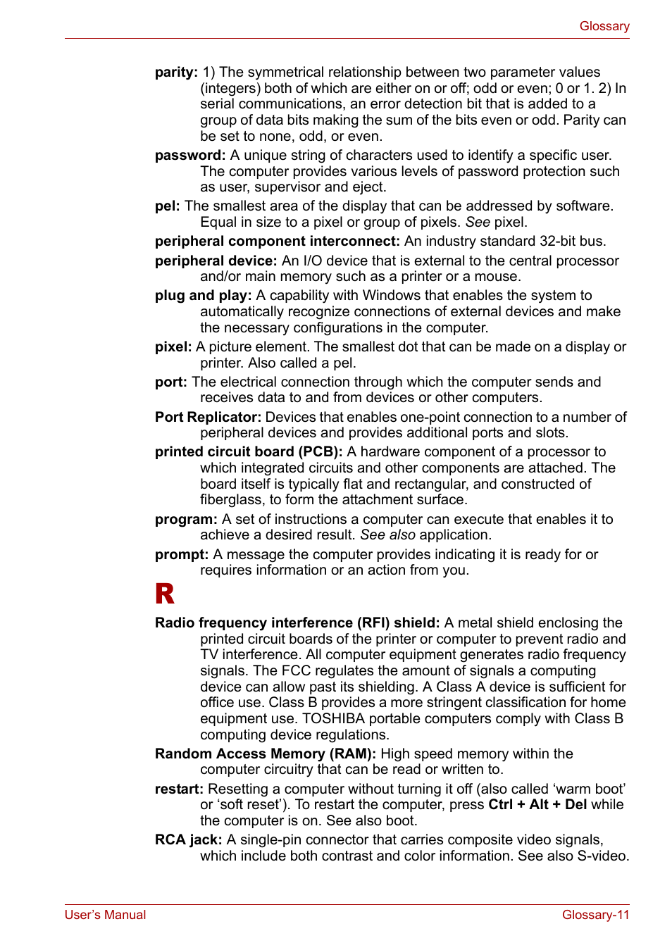 Toshiba Satellite M40 (PSM42) User Manual | Page 186 / 191