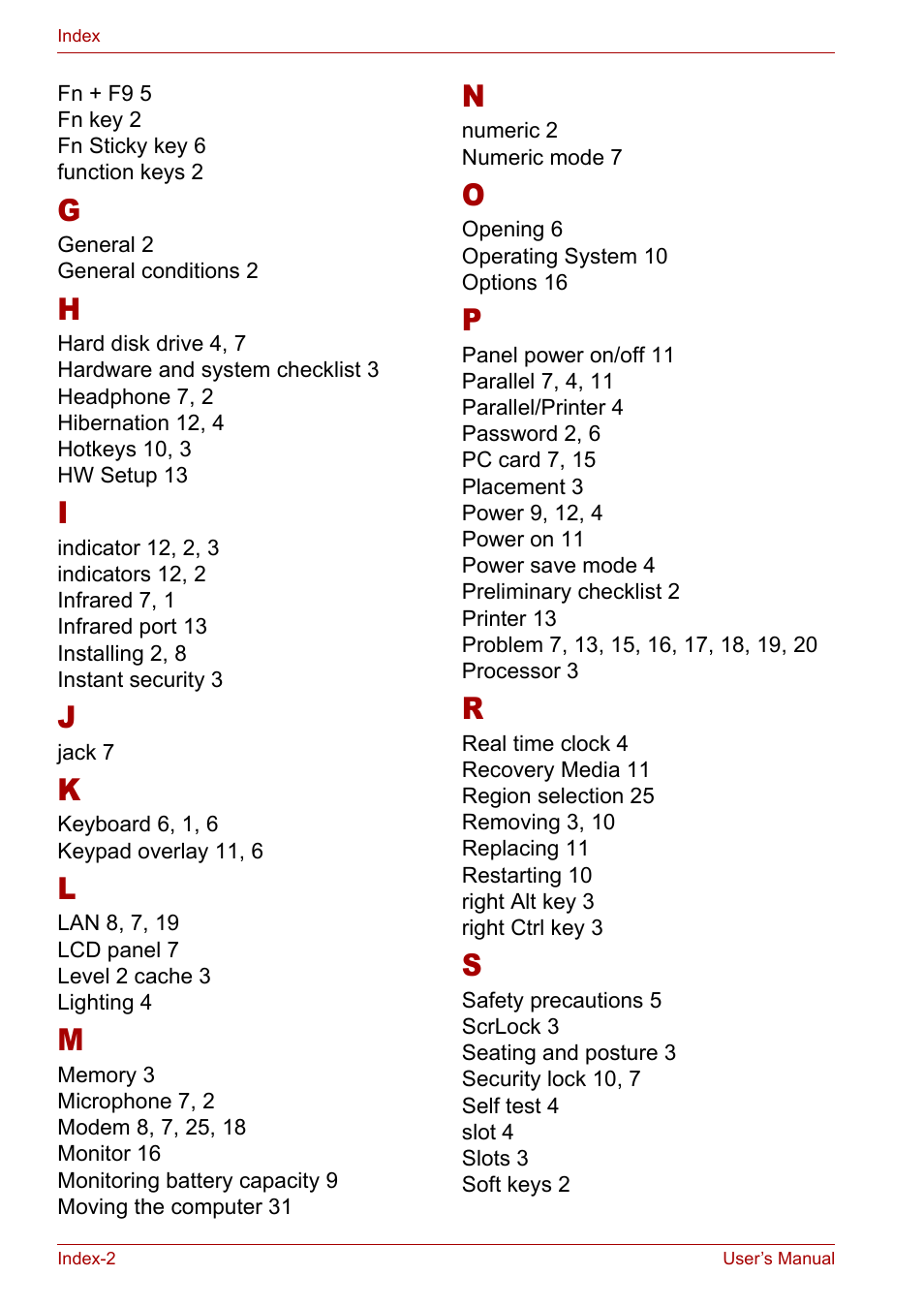 Toshiba Satellite M40 (PSM42) User Manual | Page 190 / 191