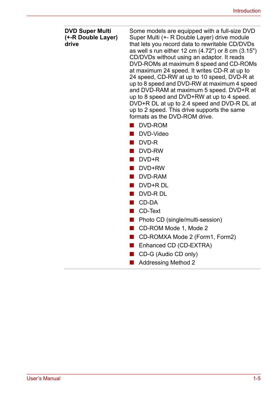 Toshiba Satellite M40 (PSM42) User Manual | Page 23 / 191