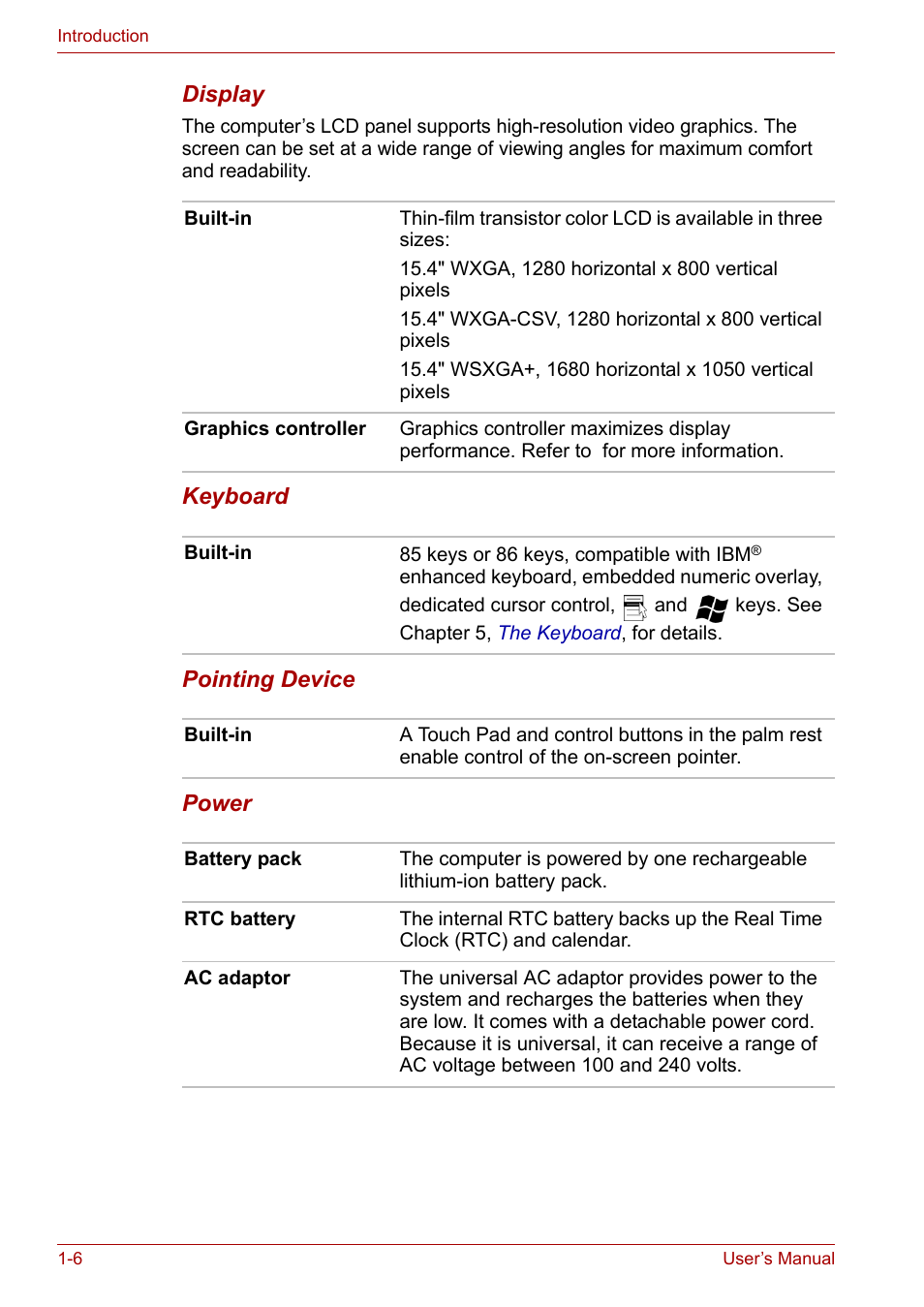 Toshiba Satellite M40 (PSM42) User Manual | Page 24 / 191