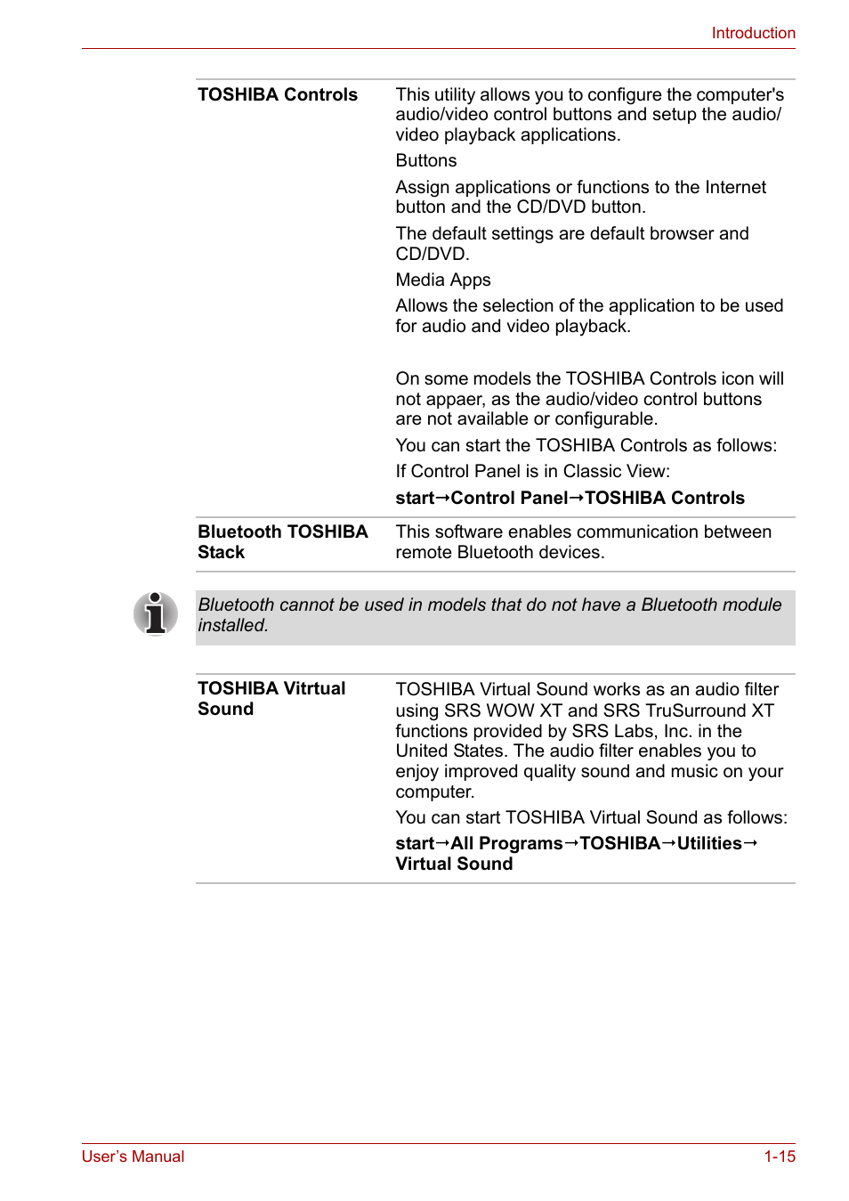 Toshiba Satellite M40 (PSM42) User Manual | Page 33 / 191