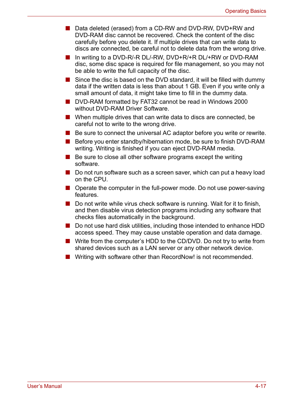 Toshiba Satellite M40 (PSM42) User Manual | Page 81 / 191