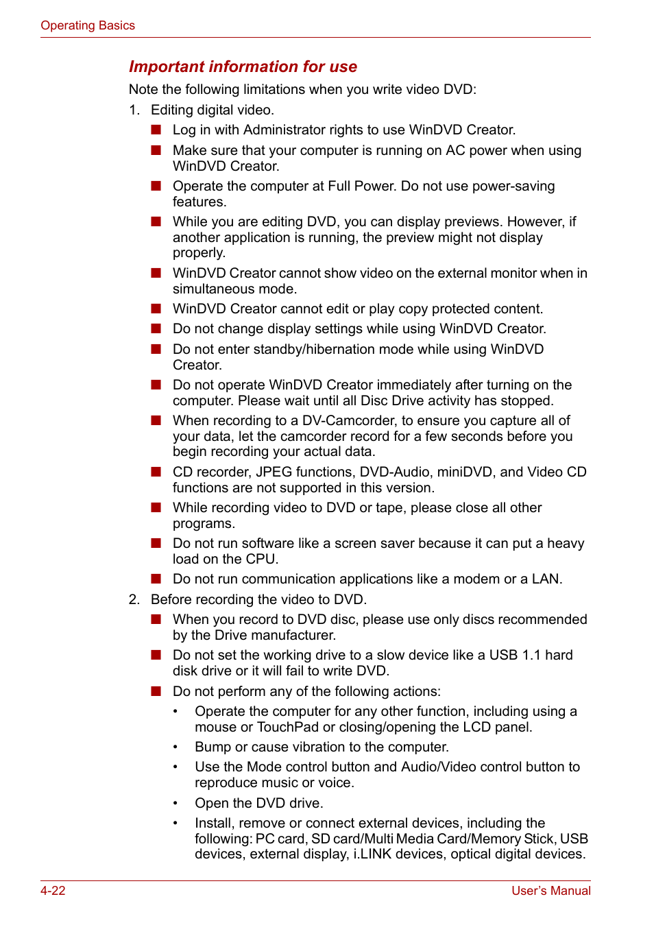 Toshiba Satellite M40 (PSM42) User Manual | Page 86 / 191