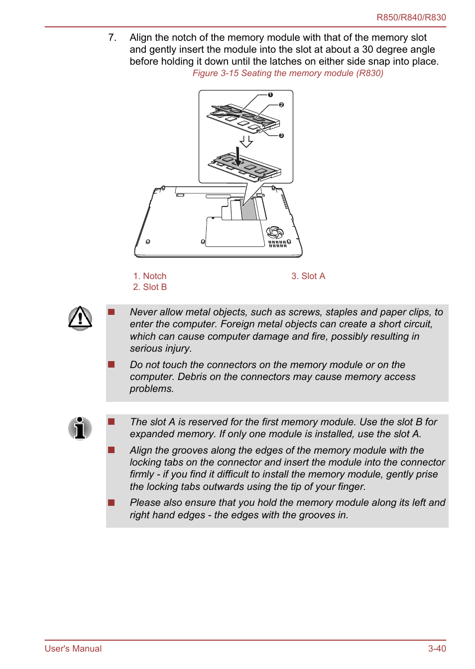 Toshiba Tecra R850 User Manual | Page 105 / 208