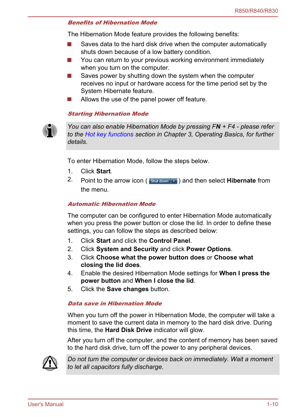 Toshiba Tecra R850 User Manual | Page 27 / 208