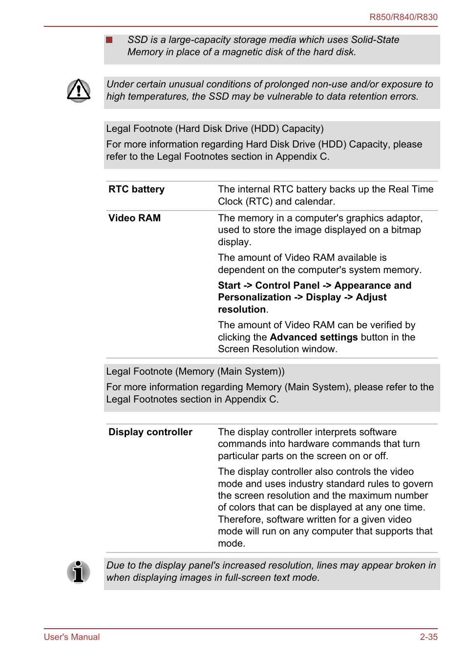 Toshiba Tecra R850 User Manual | Page 63 / 208