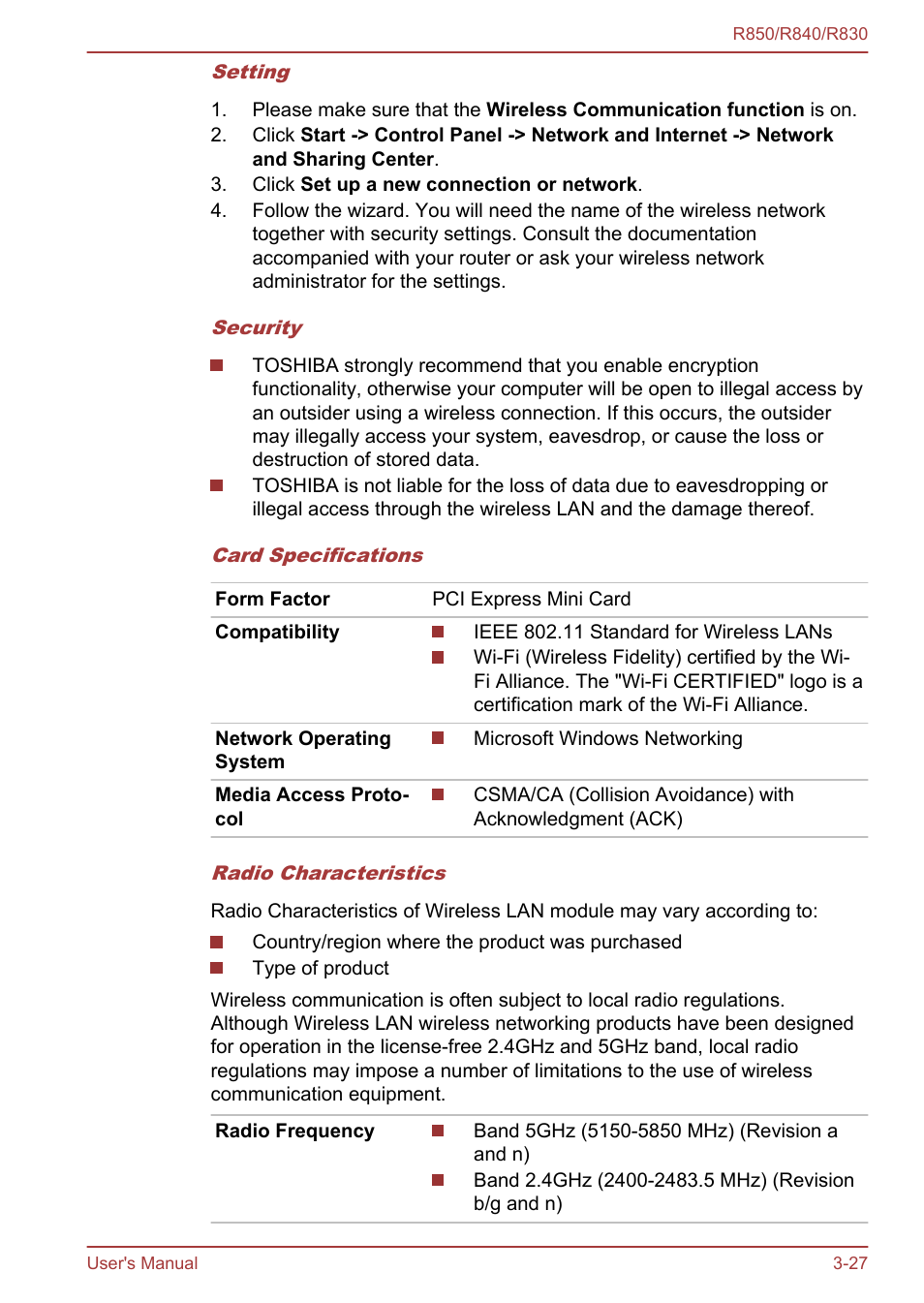 Toshiba Tecra R850 User Manual | Page 92 / 208