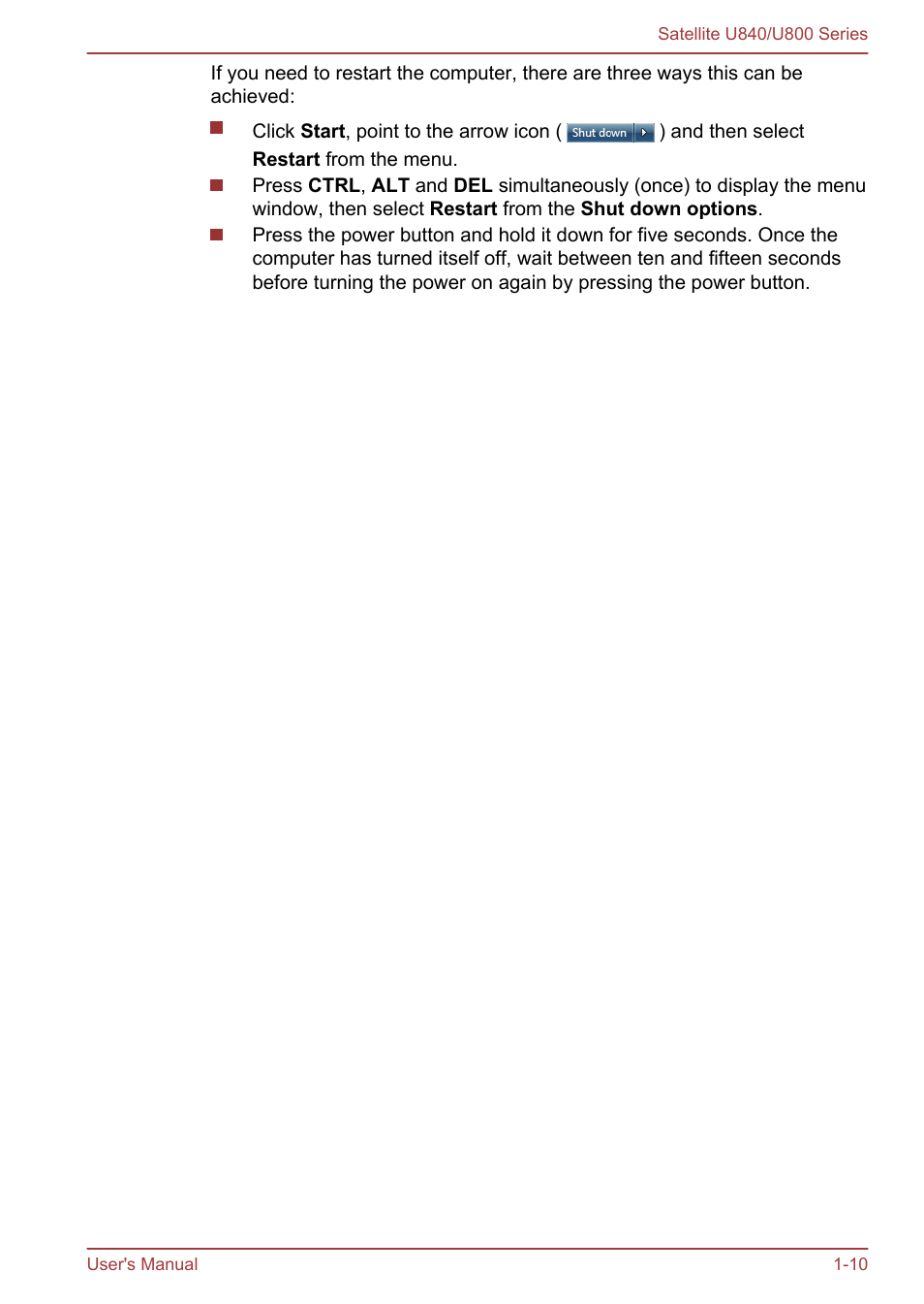 Toshiba Satellite U840 User Manual | Page 24 / 123