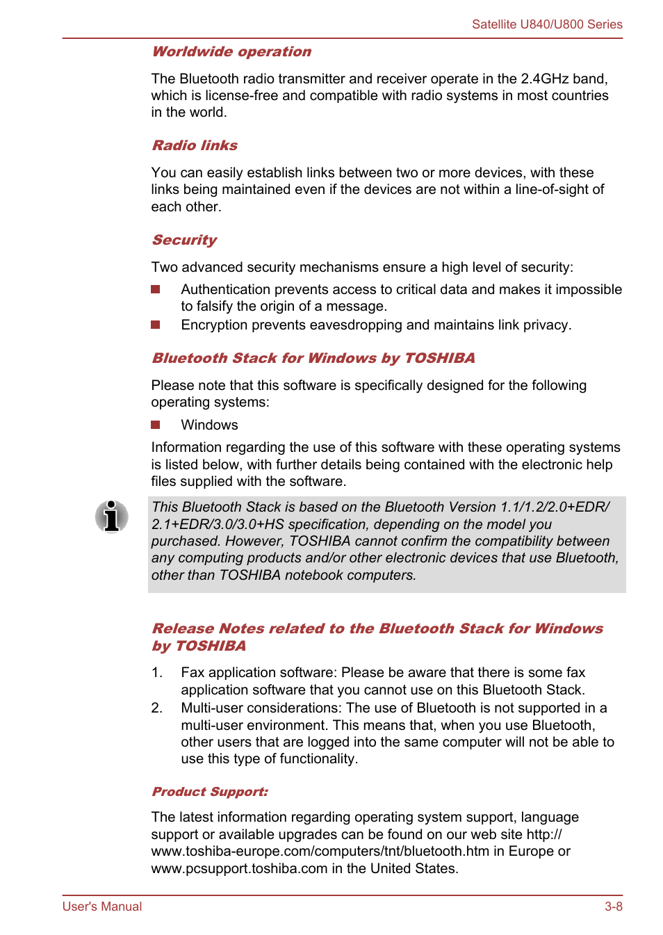 Toshiba Satellite U840 User Manual | Page 43 / 123