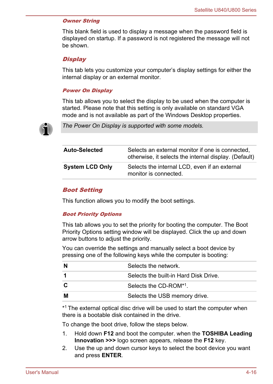 Toshiba Satellite U840 User Manual | Page 70 / 123