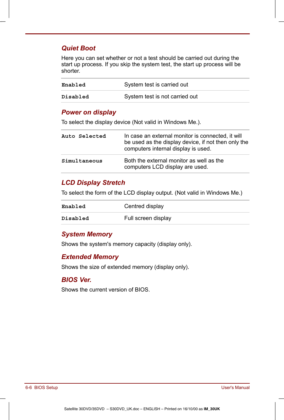 Toshiba Satellite 31 User Manual | Page 85 / 142