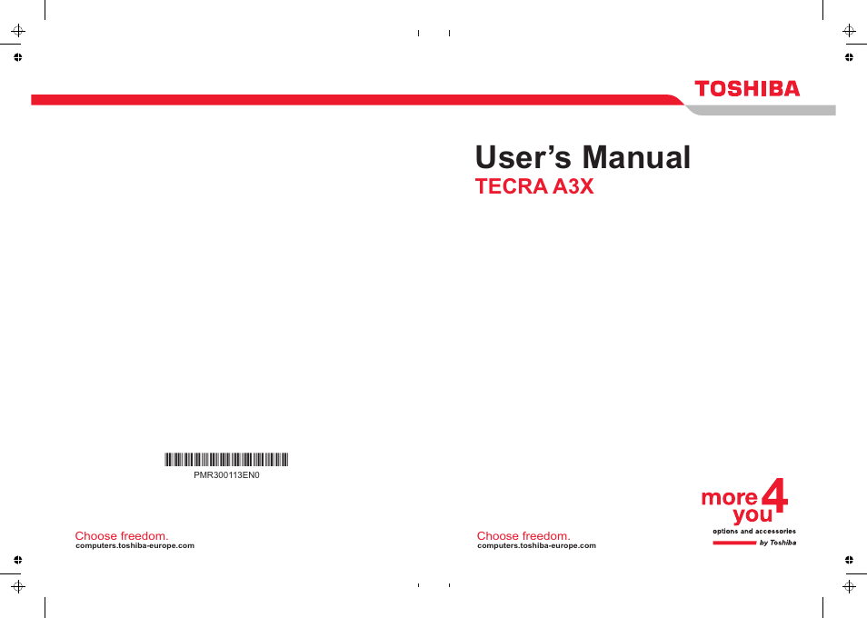 Toshiba Tecra A3X User Manual | 193 pages