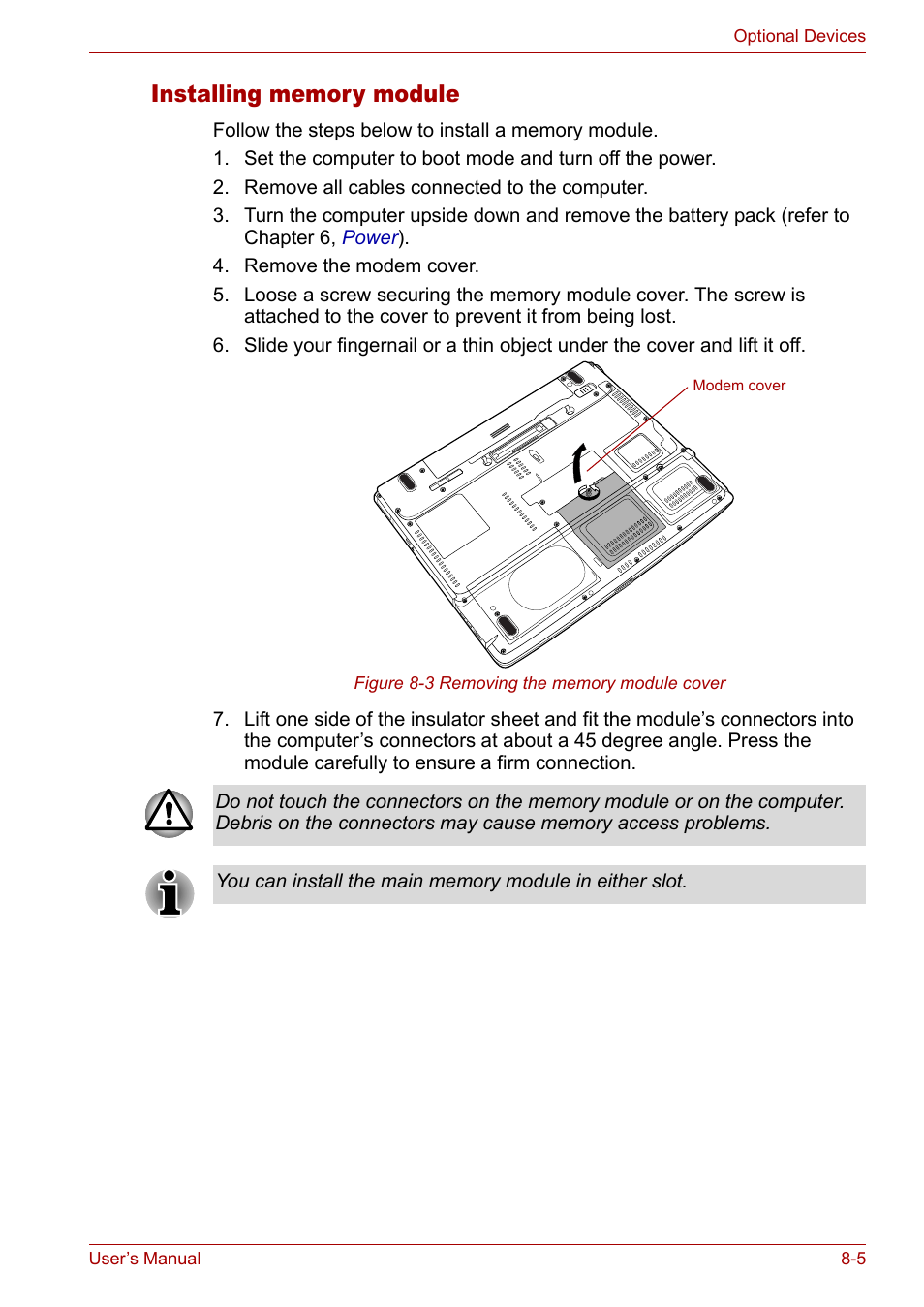 Toshiba Tecra A3X User Manual | Page 124 / 193