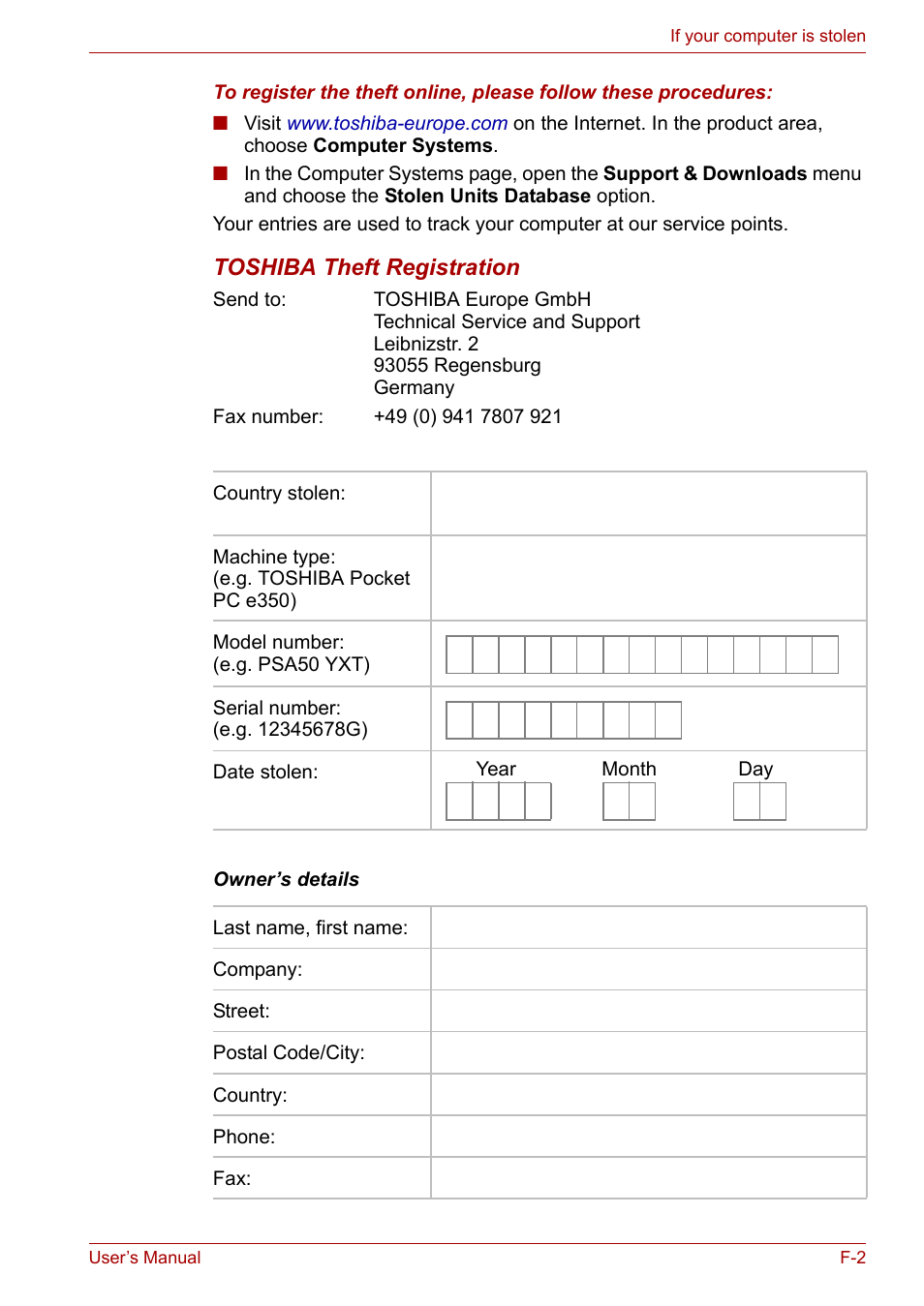 Toshiba Tecra A3X User Manual | Page 177 / 193