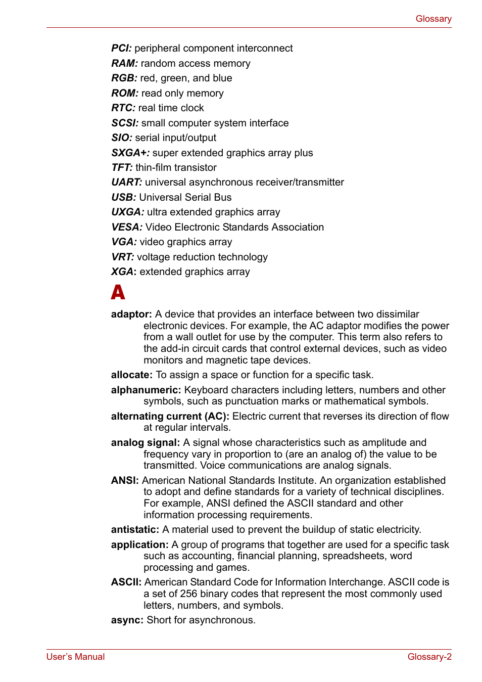 Toshiba Tecra A3X User Manual | Page 179 / 193