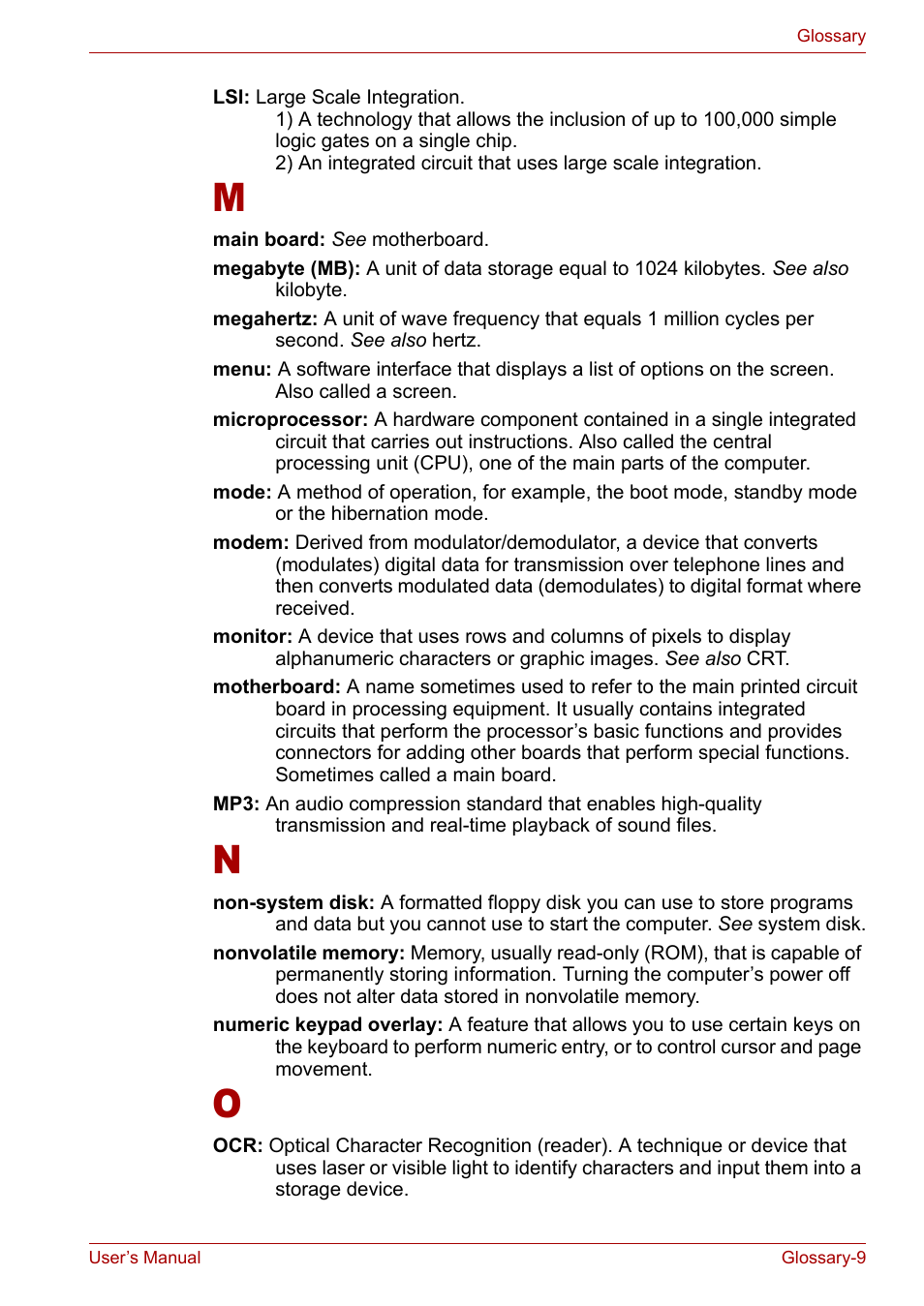 Toshiba Tecra A3X User Manual | Page 186 / 193