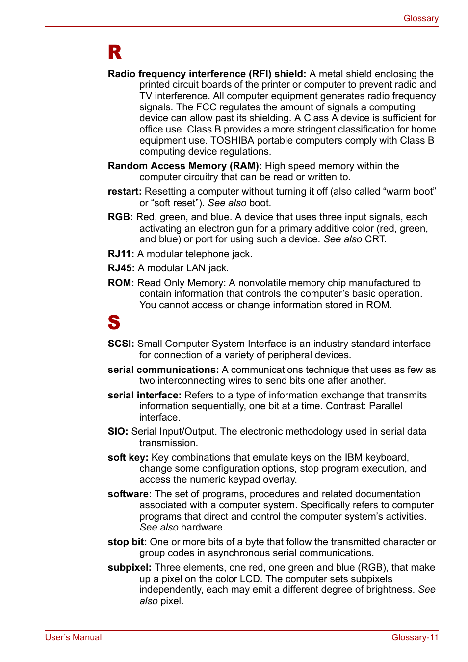 Toshiba Tecra A3X User Manual | Page 188 / 193