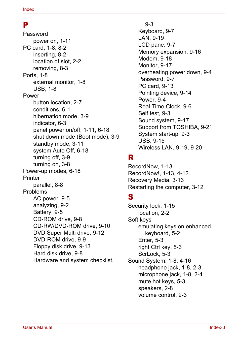 Toshiba Tecra A3X User Manual | Page 192 / 193