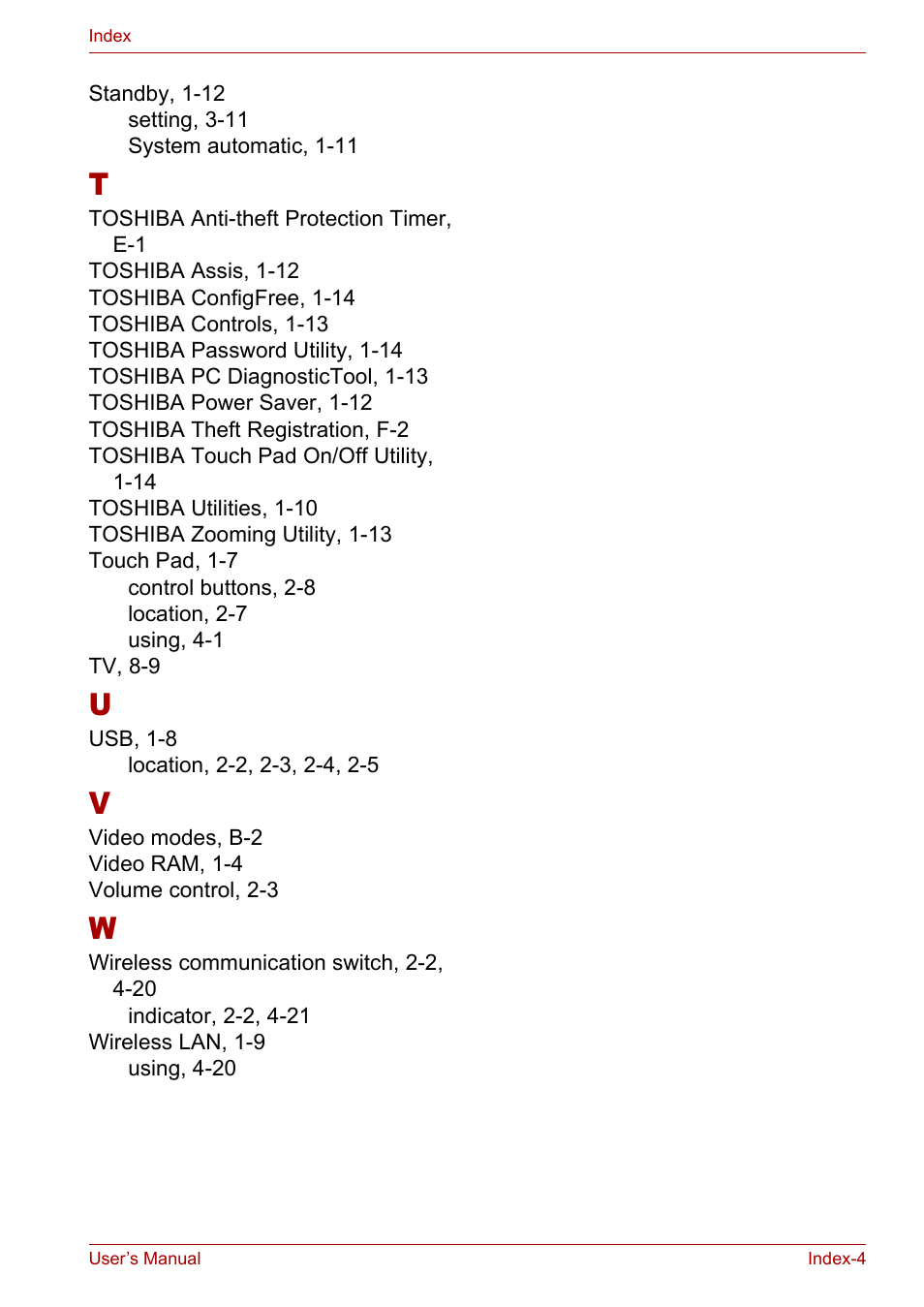 Toshiba Tecra A3X User Manual | Page 193 / 193