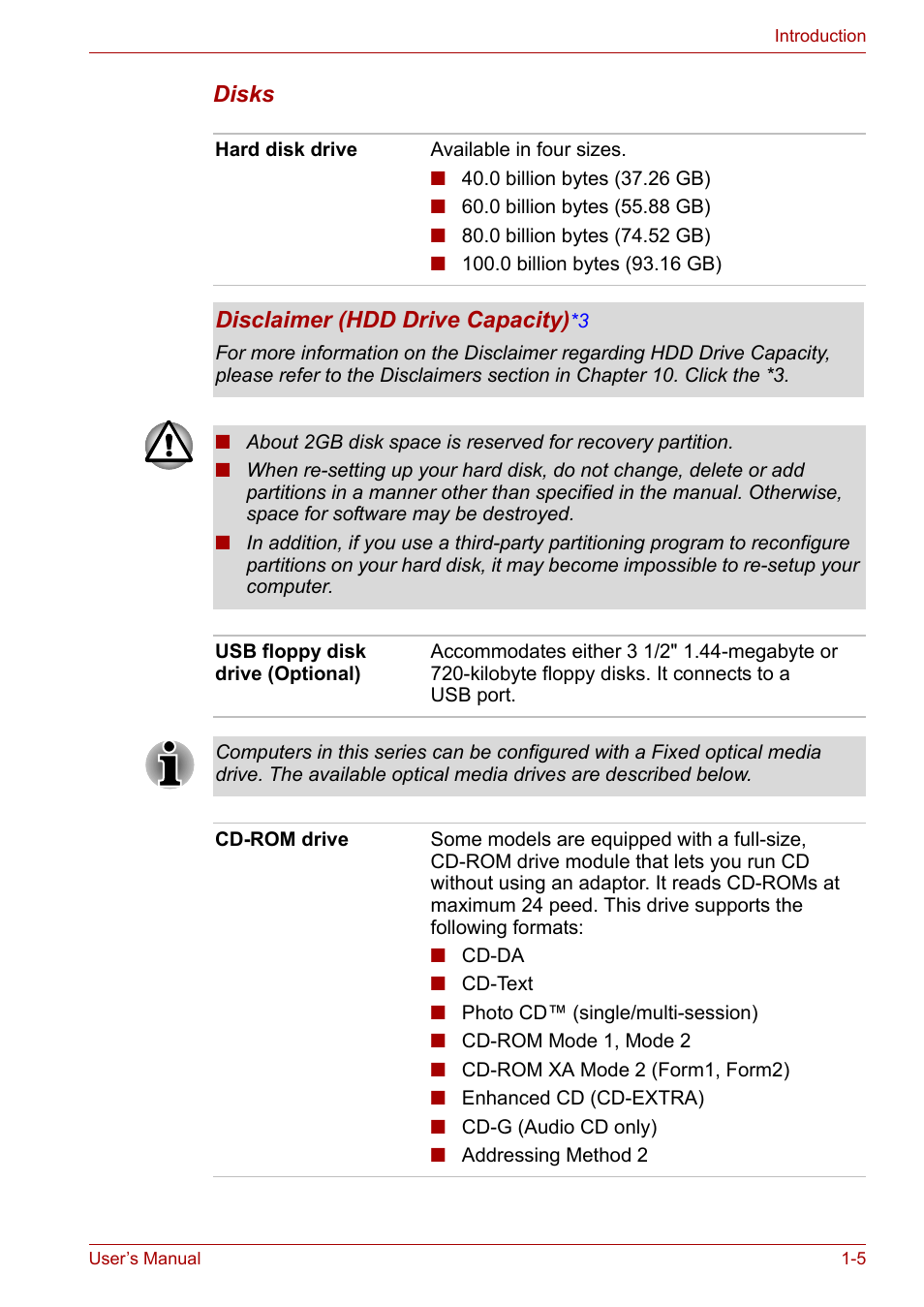 Toshiba Tecra A3X User Manual | Page 21 / 193